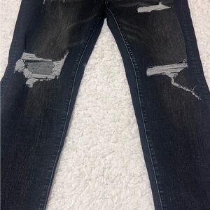 Men's Ripped Black Skinny Jeans